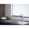Anzzi Navona Single-Handle Pull-Out Sprayer Kitchen Faucet in Brushed Nickel KF-AZ206BN